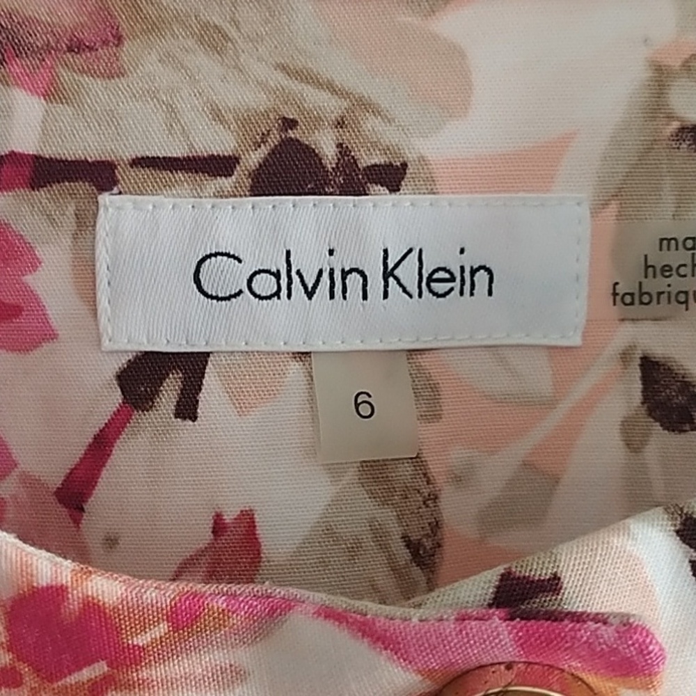 Calvin Klein Floral Fitted Jacket 6 - Picture 3 of 12